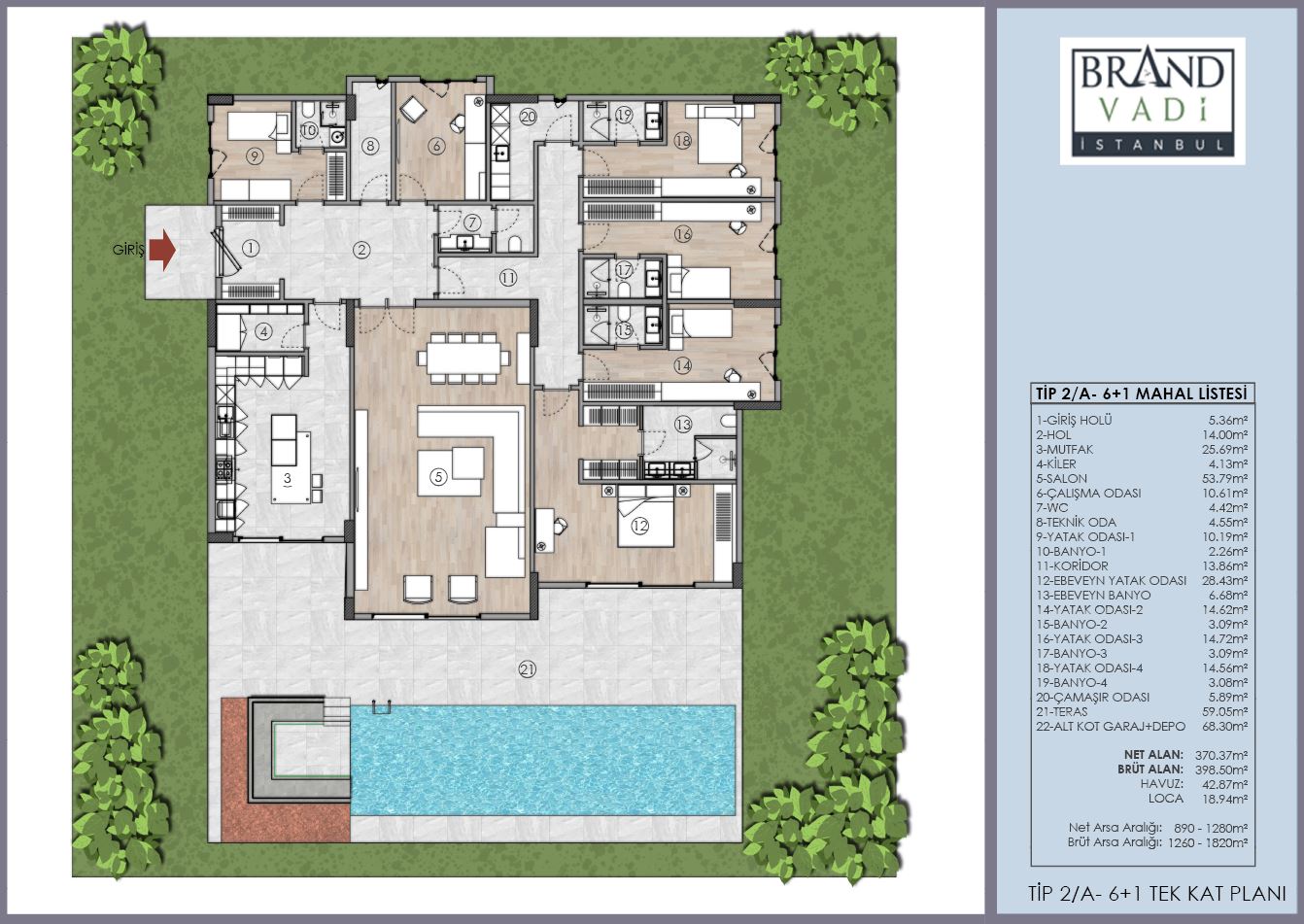 6+1 Villa Plan