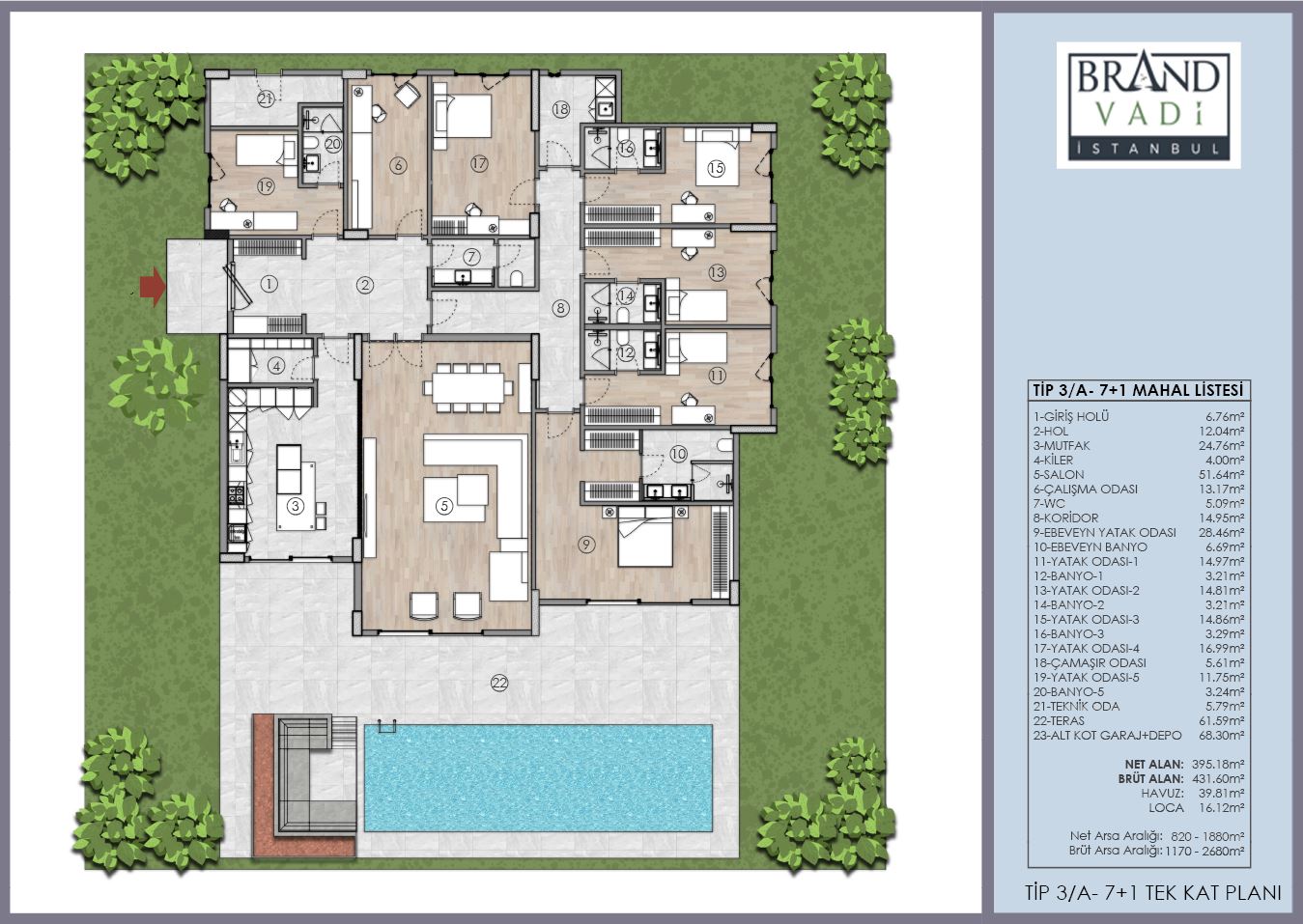 7+1 Villa Plan