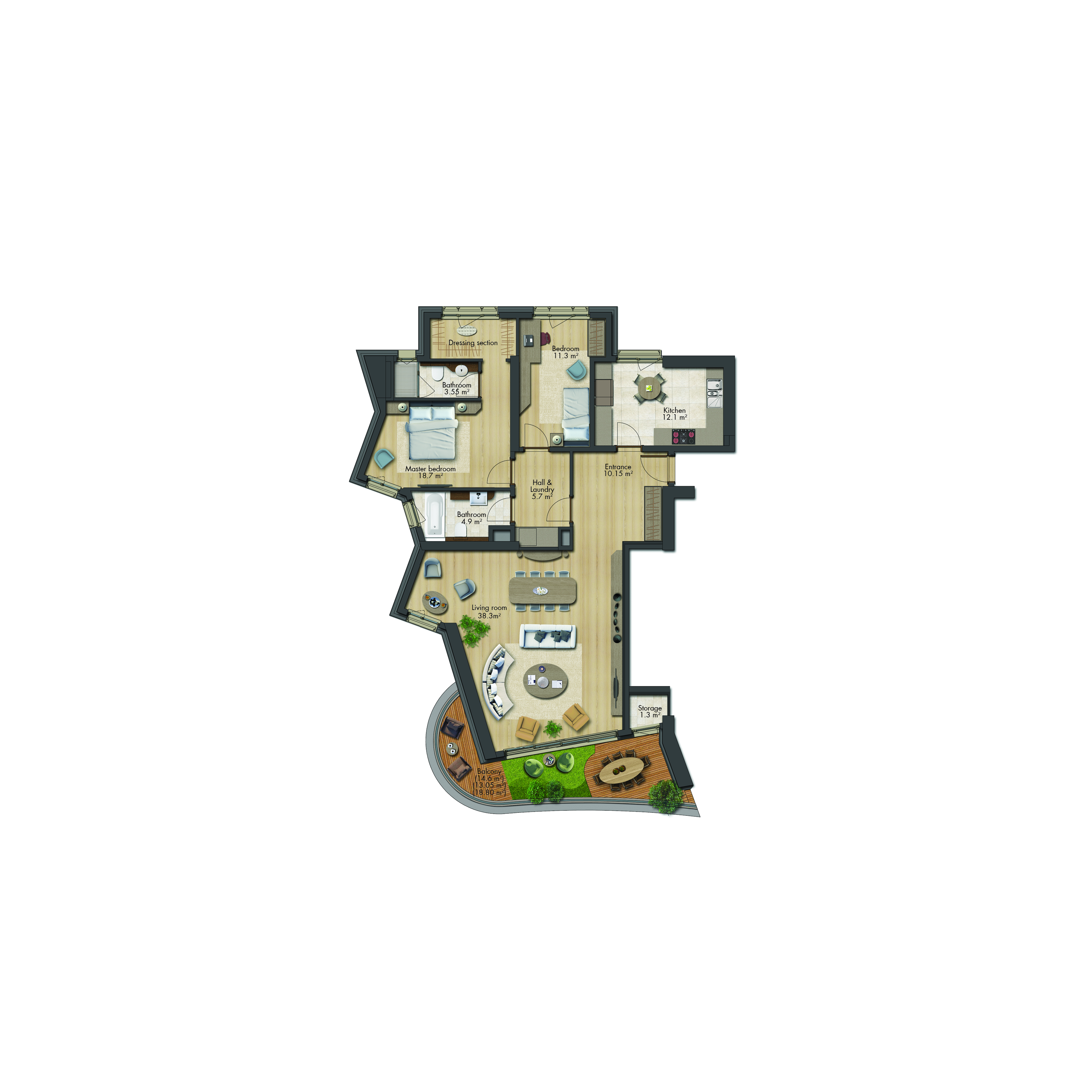 SeaPearl Istanbul floor plan 3